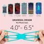 Bone Cell Phone Lanyard with Card Holder, Universal Neck Phone Strap for iPhone 11 Pro Max, Galaxy S Pixel, Smartphone Detachable Case Silicone Straps, fits 4" to 6.5" Phone Tie (2nd Gen) - Mr. Deer