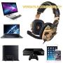 SADES SA-930 Stereo Gaming Headset for PS4 New Xbox One Noise Cancelling Over Ear Headphone wit Mic Soft Memory Earmuffs for PC Mac Laptop Mobile Phone-Camouflage