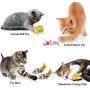 MIBOTE 28 Pcs Cat Toys Kitten Toys Assorted, Cat Tunnel Catnip Fish Feather Teaser Wand Fish Fluffy Mouse Mice Balls and Bells Toys for Cat Puppy Kitty with Storage Bag