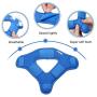 The Combo of VR Face Silicone Cover Mask Pad & Head Strap Pad Cushion Compatible for Oculus Quest Sweatproof Light Blocking (Washable) for Virtual Reality Headset (Blue)