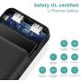 Portable Charger, 5V/2.1A 20000mAh Dual USB Power Bank External Battery Backup Pack, Compatible with iPhone 11/Xs/XR/X/8/7/6S/6 and More Android Smartphones