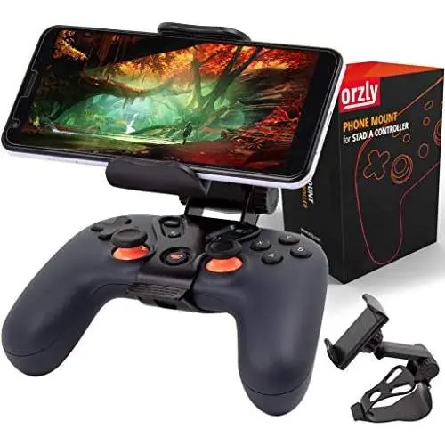 Orzly Phone Mount Clip for use with Google Stadia Controller Orzly Phone Mount Clip for use with Google Stadia Controller