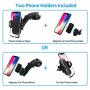 HENKUR 2 Car Phone Mounts, Dashboard Windshield Car Mount + Magnetic Car Air Vent Holder, Compatible iPhone 11 X Xs Max 8 7 6s Plus, Samsung Galaxy S10 S9 S8 S7 S6 LG Nexus Sony Google GPS