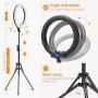 Ring Light,Upgraded Version 19inch with LCD Display Adjustable Color Temperature 3000K-5800K with Stand, YouTube Makeup Dimmable Video LED Light Kit, for Video Shooting, Portrait, Vlog, Selfie