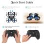 Holy Stone Mini Drone for Kids and Beginners RC Nano Quadcopter Indoor Small Helicopter Plane with Auto Hovering, 3D Flip, Headless Mode and 3 Batteries, Great Gift Toy for Boys and Girls, Blue