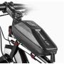 LQKYWNA Bicycle Frame Bag EVA Hard Shell Waterproof Mountain Bike Front Beam Bag Riding Equipment Accessories Mobile Phone Bag Storage Bag