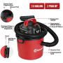 Vacmaster Red Edition VOM205P 1101 Portable Wet Dry Shop Vacuum 2.5 Gallon 2 Peak HP 1-1/4 inch Hose