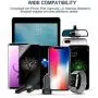 Mini Car Charger, Vogek 4.8A 24W Dual USB Car Charger with Smart Identification Compatible with Galaxy S8/S7/S6/Edge/Plus, Note 5/4 - Black
