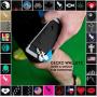 Gecko Travel Tech Phone Wallet - Stick On Card Holder Wallet for Cell Phones - Adhesive Card Pocket for Credit Cards and Money - Sticker for Cases - Phone Stand - RFID Protection Sleeve - (BB)