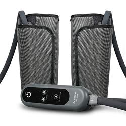 QUINEAR Air Compression Leg Massager for Circulation Calf Wraps Massage for Muscle Relaxation with Handheld Controller 2 Modes 3 Intensities