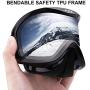 Juli Ski Goggles,Winter Snow Sports Snowboard Goggles with Anti-Fog UV Protection Double Lens for Men Women & Youth Snowmobile Skiing Skating