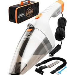 Portable Car Vacuum Cleaner: High Power Handheld Vacuum w/LED Light -110W 12v Best Car & Auto Accessories Kit for Detailing and Cleaning Car Interior - 16 Foot Cable