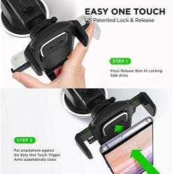 iOttie Easy One Touch 4 Dashboard & Windshield Car Phone Mount Holder for iPhone Xs Max R 8 Plus 7 6s SE, Samsung Galaxy S9 S8 Edge S7 S6 Note 9 & Other Smartphone (Renewed)