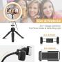 UBeesize 10" LED Ring Light with Tripod Stand & Phone Holder, Dimmable Desk Makeup Ring Light, Perfect for Live Streaming & YouTube Video, Photography, 3 Light Modes and 11 Brightness Levels