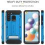 Evocel Galaxy A21 Explorer Series Pro with Glass Screen Protector and Belt Clip Holster for The Samsung Galaxy A21, Blue