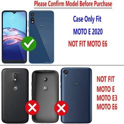 STARSHOP- Moto E 2020 Case, Motorola Moto E 2020 Phone Case, [NOT FIT E2/E4/E5] with [Tempered Glass Protector Included] Liquid Floating Glitter Quicksand Bling with Spot Diamond Cover - Pink/Purple