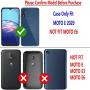 STARSHOP- Moto E 2020 Case, Motorola Moto E 2020 Phone Case, [NOT FIT E2/E4/E5] with [Tempered Glass Protector Included] Liquid Floating Glitter Quicksand Bling with Spot Diamond Cover - Green/Red
