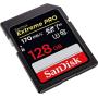 SanDisk 128GB Extreme PRO SDXC UHS-I Card - C10, U3, V30, 4K UHD, SD Card - SDSDXXY-128G-GN4IN