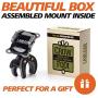 Bike & Motorcycle Phone Mount - for iPhone 11 (Xr, Xs Max, 8 Plus), Galaxy S20 or Any Cell Phone - Universal ATV, Mountain & Road Bicycle Handlebar Holder. +100 to Safeness & Comfort
