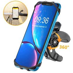 Bovon Bike Phone Mount, (Bolt Design) Sturdy Universal Motorcycle Bicycle Phone Holder Stand Compatible with iPhone Se/ 11 Pro Max/XS Max/XR/X/XS/8/8 Plus/7/7 Plus, Samsung S10/S10 Plus