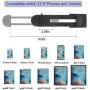 Tablet Tripod 53 inch iPad Tripod Aluminum Smartphone Tripod for iPhone iPad Pro Camera Mobile Phone Lightweight Travel Selfie Stand Tripod Black