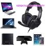 Sades SA920 3.5mm Wired Over Ear Stereo Bass Gaming Headphone Headset with Microphone for New Box one/ PS4/ PC/iOS/Computer/Smart Phones/Mobiles/Laptop/Mac /(Black Purple)