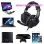 Sades SA920 3.5mm Wired Over Ear Stereo Bass Gaming Headphone Headset with Microphone for New Box one/ PS4/ PC/iOS/Computer/Smart Phones/Mobiles/Laptop/Mac /(Black Purple)
