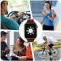 Smart Watch - Sazooy Bluetooth Smart Watch Support Make/Answer Phones Send/Get Messages Compatible Android iOS Phones with Camera Pedometer SIM SD Card Slot for Women Men (Brown)