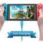 Charging Cable for Nintendo Switch Lite and Nintendo Switch, FYOUNG Charger for Nintendo Switch Samsung Galaxy S9 S8 Note 8 MacBook LG V20 V30 OnePlus 5 3T and Other USB Type C Devices (10ft) Blue