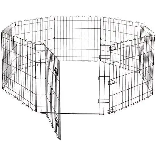 AmazonBasics Foldable Metal Pet Exercise and Playpen