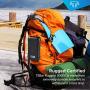 Techsmarter 30000mah Rugged & Waterproof 45W Power Delivery USB-C Port Power Bank. Heavy Duty, Camping, Hiking, Portable Phone Charger with Flashlight. Compatible with iPhone, Samsung, iPad, MacBook