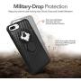 Rokform - Magnetic iPhone 8/7/6/6s Plus Case with Twist Lock Mount, Crystal Slim Magnetic Mobile Phone Holder Series (Black)