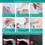 micoe Toilet Paper Holder with Phone Shelf,Hole-Free Self Adhesive Bathroom Wall Mount Paper Towel Roll Holder,Space Aluminum,Black