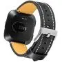 Henoda Compatible with Fitbit Versa Bands, Classic Genuine Leather Replacement Wristband Adjustable Fitness Strap for Fitbit Versa Women Men Henoda Compatible with Fitbit Versa Bands, Classic Genuine Leather Replacement Wristband Adjustable Fitness Strap for Fitbit Versa Women Men