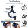YQXCC Bike Phone Mount Bicycle Motorcycle Holder, 360° Rotation Bike Phone Holder, Bike Accessories, Universal Cradle Clamp for iOS Android Smart Phone (Blue)