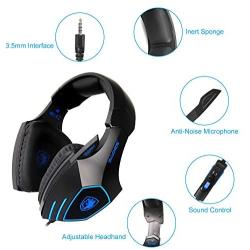 SADES Newly Updated Gaming Headset Headphones for Xbox One PS4 PC Mac ipad Laptop Computer