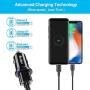USB Car Charger,Bralon 2-Pack Smart Dual Ports Car Charger with 18W/3.4A Output Flush Compatible with iPhone 11/11 Pro(Max)/Xs(Max)/Xr/X/8/7/6,iPad Pro/Mini,Galaxy Note 10 9 8 7,LG,Moto and More