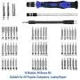 Precision Computer Repair Tool Kit, Professional Electronic Screwdriver Set, with a Small Torx Screwdriver, Suitable for Laptop, MacBook, iMac, PC, Cell Phone, iPhone and Other Electronics Maintenance