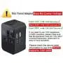 Travel Adapter, Worldwide All in One Universal Travel Adaptor Wall AC Power Plug Adapter Wall Charger with Dual USB Charging Ports for USA EU UK AUS Cell Phone Laptop Travel Adapter, Worldwide All in One Universal Travel Adaptor Wall AC Power Plug Adapter Wall Charger with Dual USB Charging Ports for USA EU UK AUS Cell Phone Laptop