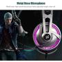 Gaming Headset Microphone Cosbary HK101 for Ps4 Xbox One PC Switch Mac Stereo Gaming ps4 Headphone Surround Sound Fully Over Ear Wrapped Noise-Cancel with Microphone Controller RGB led Light