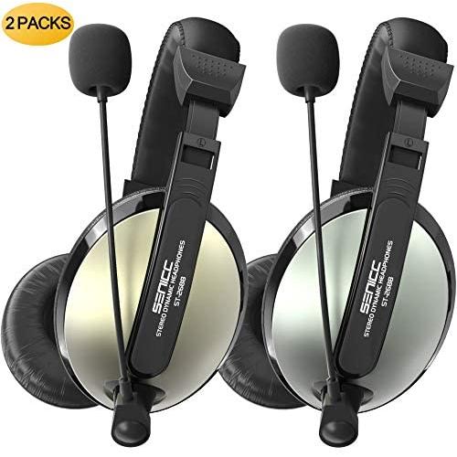 SENICC Gaming Headphones 2 Pack 3.5mm for Xbox One, PS4, Nintendo Switch, Tablet, Mac, Laptop, PC Computer Headset with Bass Surround Sound & Noise Canceling Mic