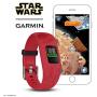 Garmin vívofit Jr 2, Kids Fitness/Activity Tracker, 1-Year Battery Life, Adjustable Band, Star Wars Dark Side, Red