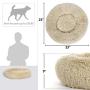 Nova Microdermabrasion Donut Dog Bed Calming Ultra Soft Shag Faux Fur Dog Bed Comfortable Donut Cuddler for Dogs and Cats,Self-Warming and Washable