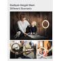 Elitehood 12’’ LED Ring Light with Stand and Phone Holder, Adjustable Selfie Light Makeup Light, 3 Colors Light Ring YouTube Equipment & Ringlight with Phone Stand for recording/Photography/VLOG/Video