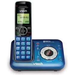 VTech CS6429-15 Dect 6.0 Cordless Phone with Digital Answering System and Caller ID, Expandable Up To 5 Handsets, Wall mountable, Blue