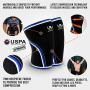 Mava Sports Pair of Knee Compression Sleeves Neoprene 7mm for Men & Women for Cross Training WOD, Squats, Gym Workout, Powerlifting, Weightlifting
