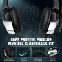 ONIKUMA PS4 Headset -Xbox One Headset Gaming Headset Noise Canceling Gaming Headphones with Mic & LED Light for PS4,Playstation,Xbox One(Adapter Not Included)