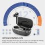 Wireless Earbuds | Boltune Bluetooth Earbuds | in-Ear Detection Headphones | AptX Deep Bass | CVC 8.0 Noise Reduction | IPX8 Waterproof | Touch Control | with 2 Mics | USB-C Quick Charge 42h Playtime