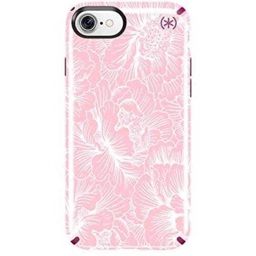 Speck 79990-5945 Presidio Inked Cell Phone Case for iPhone 7 - Fresh Floral Rose/Magenta Pink