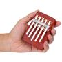 Kids Thumb Piano,5/6 Key Traditional Finger Piano Mbira Finger Percussion Pocket Keyboard Instrument for kid Children Musical Accompaniment Training Tool (5 Keys)